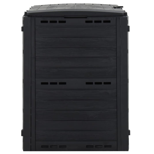Vidaxl compostbak 280 l polypropeen zwart