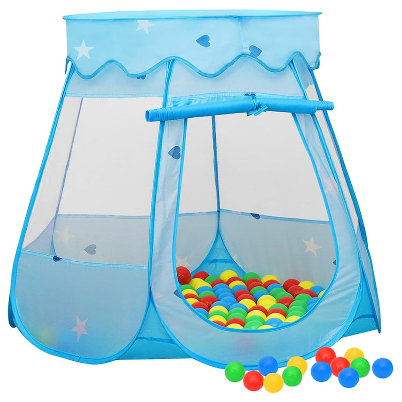 Afbeelding laden in galerijviewer, Vidaxl kinderspeeltent 102x102x82 cm blauw
