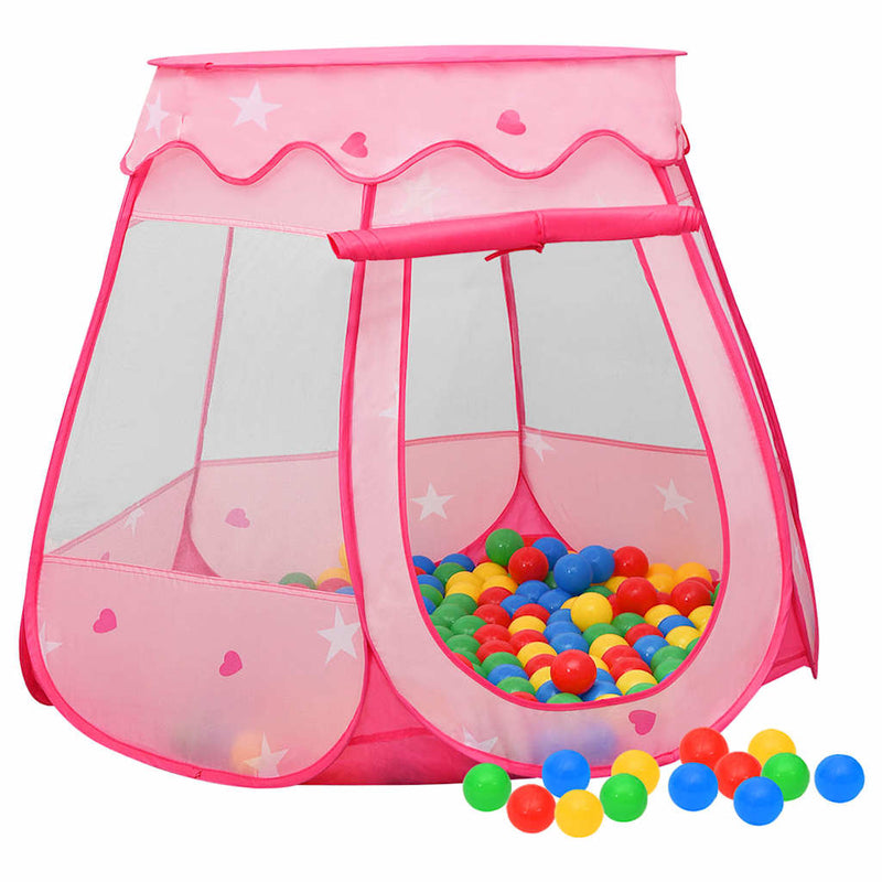 Afbeelding laden in galerijviewer, Vidaxl kinderspeeltent 102x102x82 cm roze
