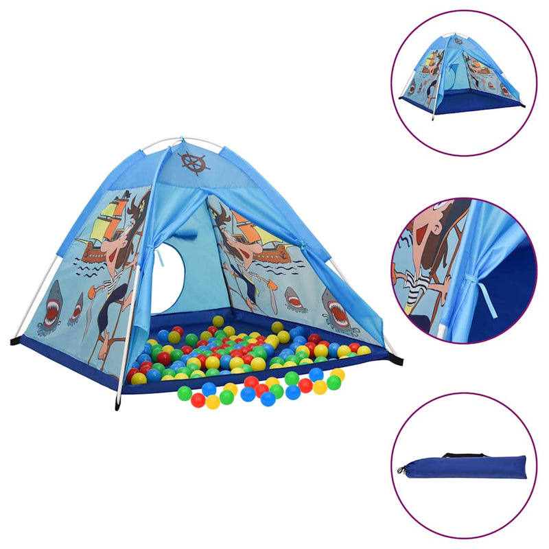 Afbeelding laden in galerijviewer, Vidaxl kinderspeeltent 120x120x90 cm blauw
