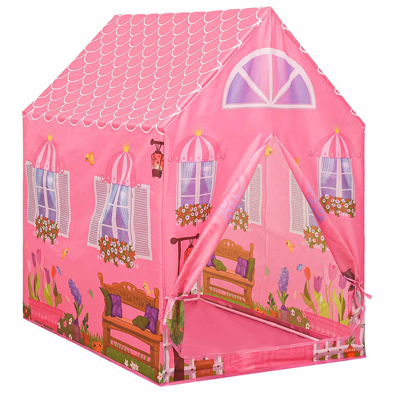 Afbeelding laden in galerijviewer, Vidaxl kinderspeeltent 69x94x104 cm roze
