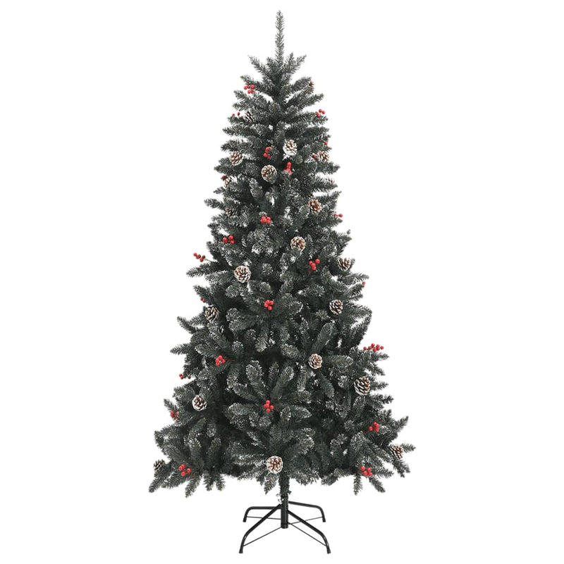 Afbeelding laden in galerijviewer, Vidaxl kunstkerstboom met standaard 210 cm pvc groen

