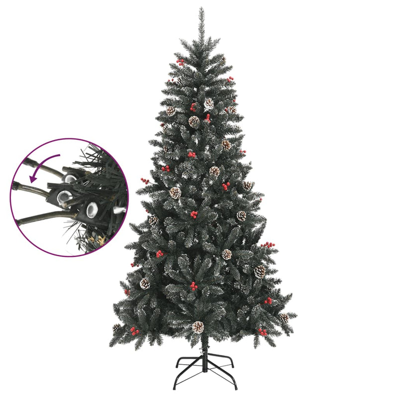 Afbeelding laden in galerijviewer, Vidaxl kunstkerstboom met standaard 210 cm pvc groen
