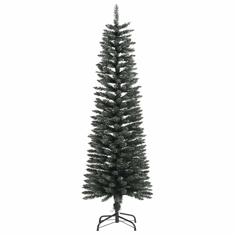 Afbeelding laden in galerijviewer, Vidaxl kunstkerstboom met standaard smal 150 cm pvc groen
