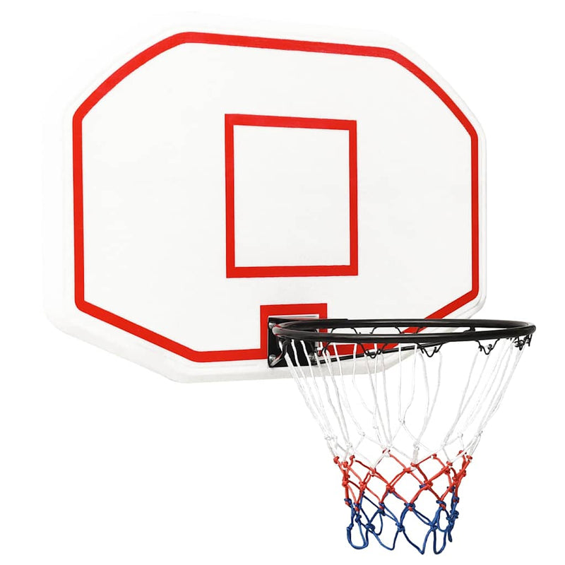 Afbeelding laden in galerijviewer, Vidaxl basketbalbord 109x71x3 cm polyetheen wit
