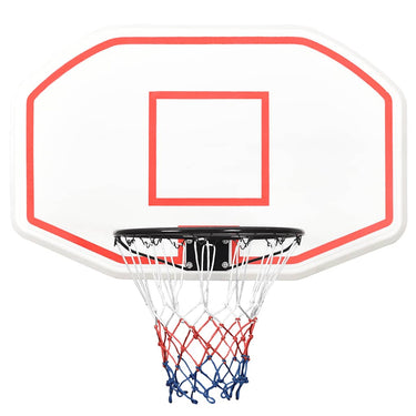 Vidaxl basketbalbord 109x71x3 cm polyetheen wit