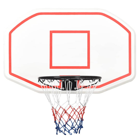 Vidaxl basketbalbord 109x71x3 cm polyetheen wit