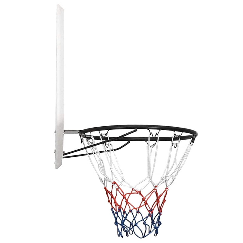 Afbeelding laden in galerijviewer, Vidaxl basketbalbord 90x60x2 cm polyetheen wit
