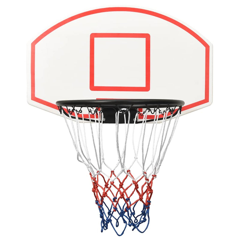 Afbeelding laden in galerijviewer, Vidaxl basketbalbord 71x45x2 cm polyetheen wit
