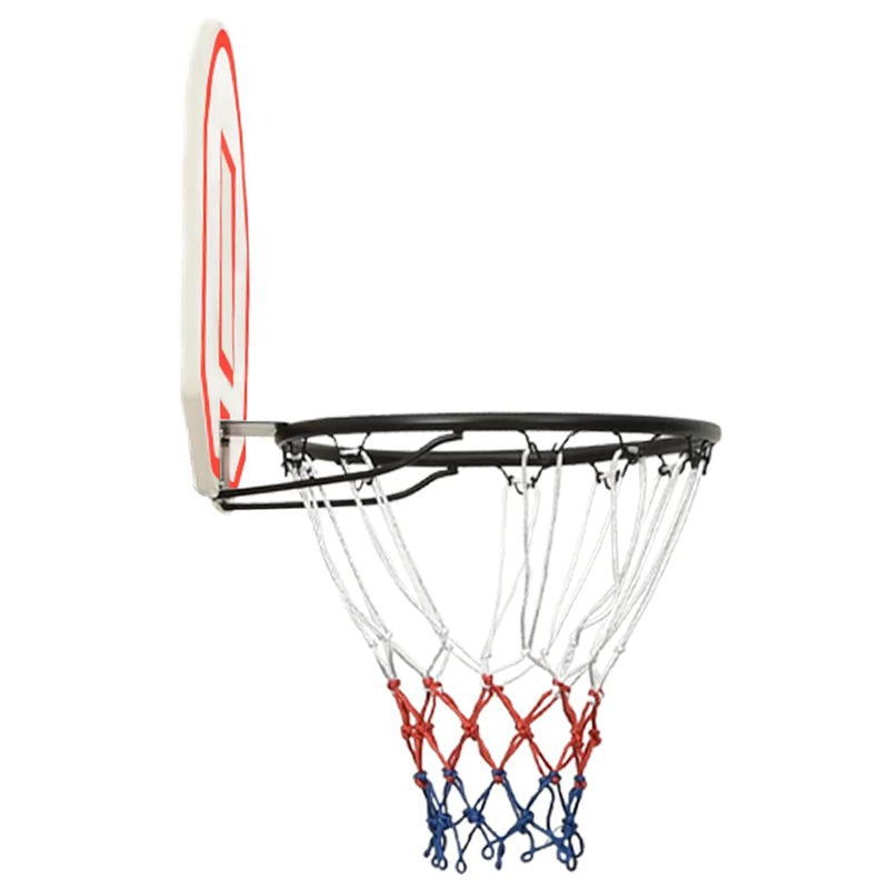 Afbeelding laden in galerijviewer, Vidaxl basketbalbord 71x45x2 cm polyetheen wit
