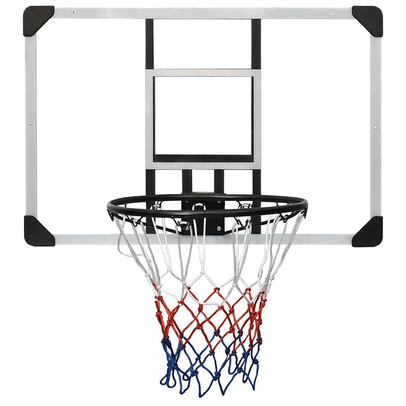 Afbeelding laden in galerijviewer, Vidaxl basketbalbord 90x60x2,5 cm polycarbonaat transparant
