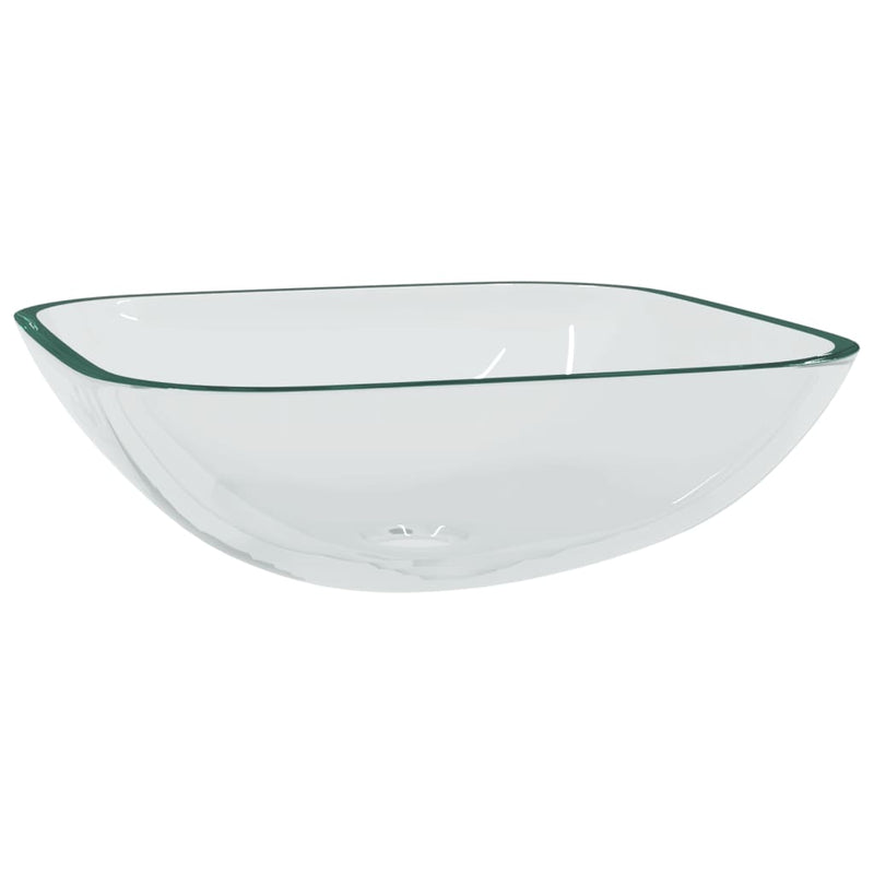 Afbeelding laden in galerijviewer, Vidaxl wasbak 42x42x14 cm glas transparant

