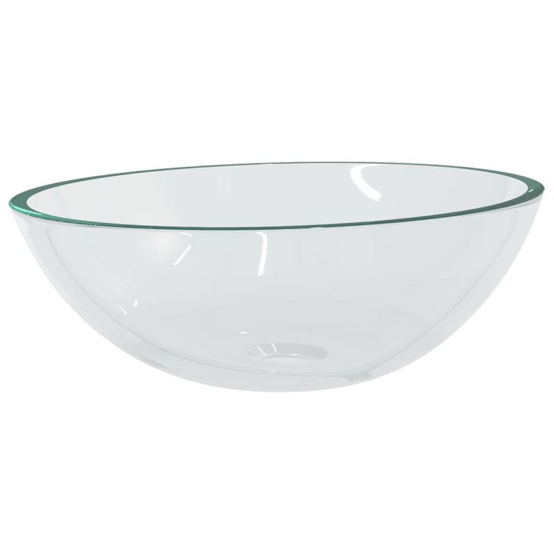 Afbeelding laden in galerijviewer, Vidaxl wasbak 50x37x14 cm glas transparant
