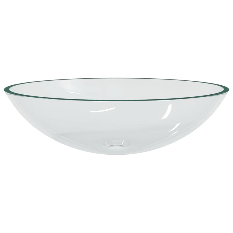 Afbeelding laden in galerijviewer, Vidaxl wasbak 50x37x14 cm glas transparant
