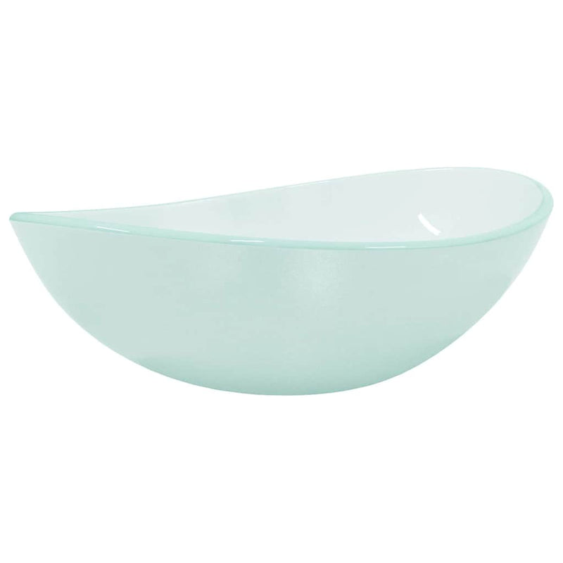 Afbeelding laden in galerijviewer, Vidaxl wasbak 54,5x35x15,5 cm gehard glas mat
