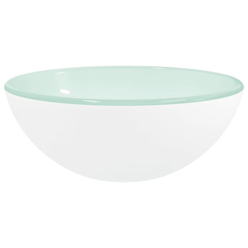 Afbeelding laden in galerijviewer, Vidaxl wasbak 30x12 cm gehard glas wit
