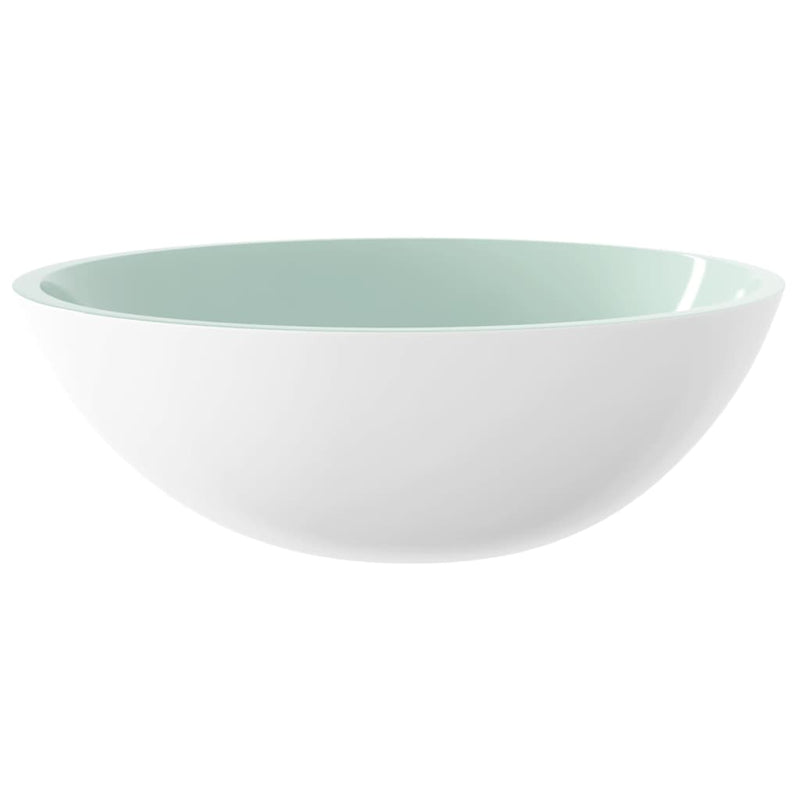 Afbeelding laden in galerijviewer, Vidaxl wasbak 50x37x14 cm glas wit
