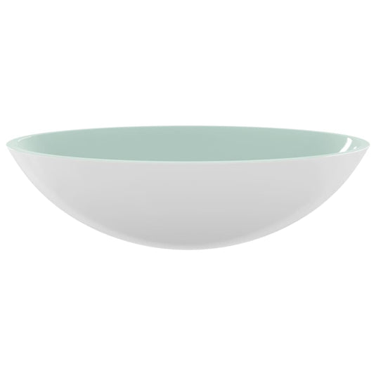 Vidaxl wasbak 50x37x14 cm glas wit