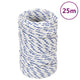 Vidaxl boottouw 2 mm 25 m polypropeen wit
