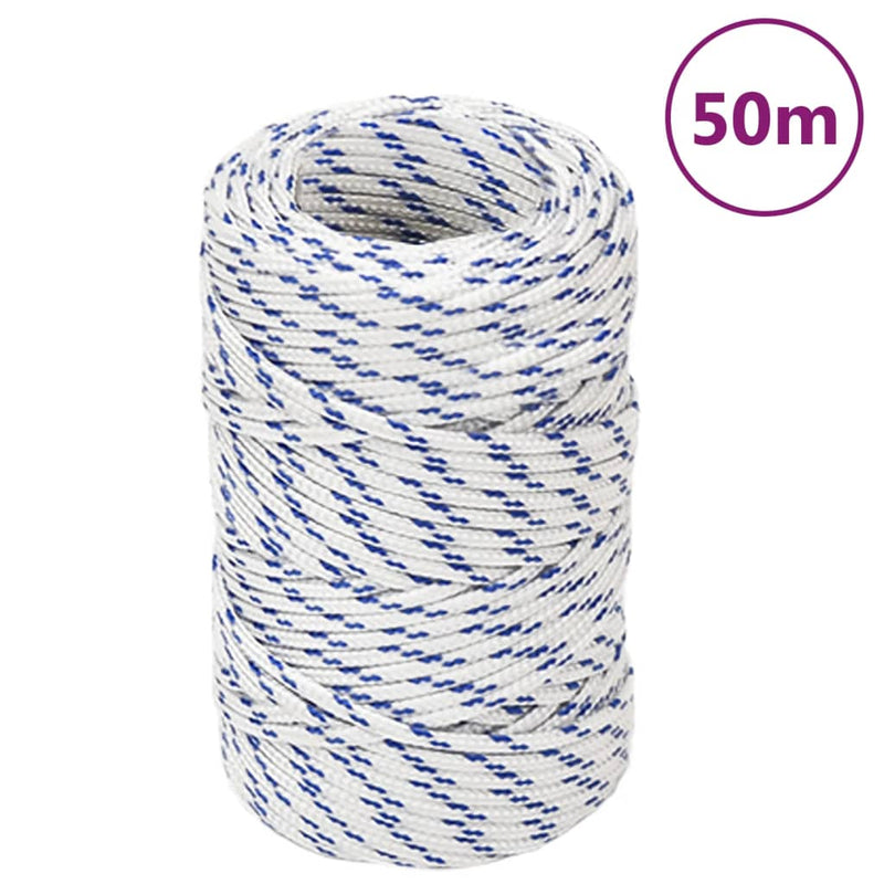 Afbeelding laden in galerijviewer, Vidaxl boot touw 2 mm 50 m polypropyleen wit
