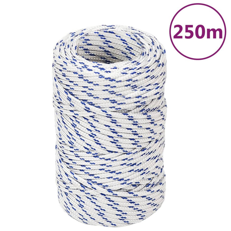 Afbeelding laden in galerijviewer, Vidaxl boottouw 2 mm 250 m polypropyleen wit
