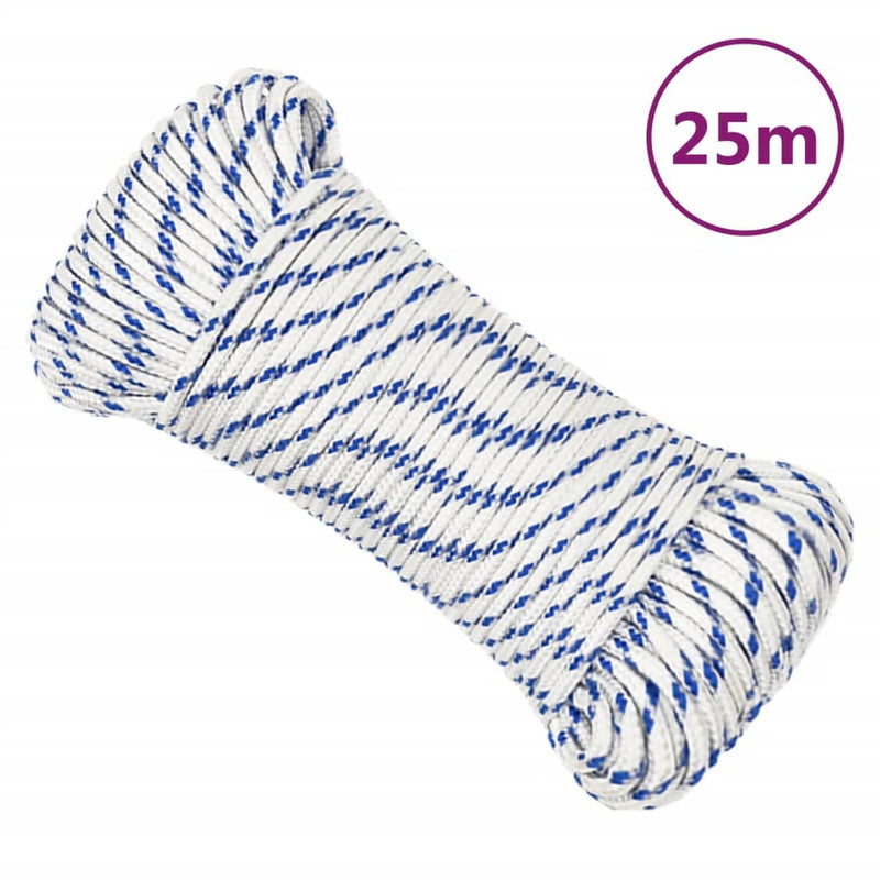 Afbeelding laden in galerijviewer, Vidaxl boot touw 3 mm 25 m polypropyleen wit
