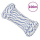 Vidaxl boot touw 3 mm 100 m polypropyleen wit