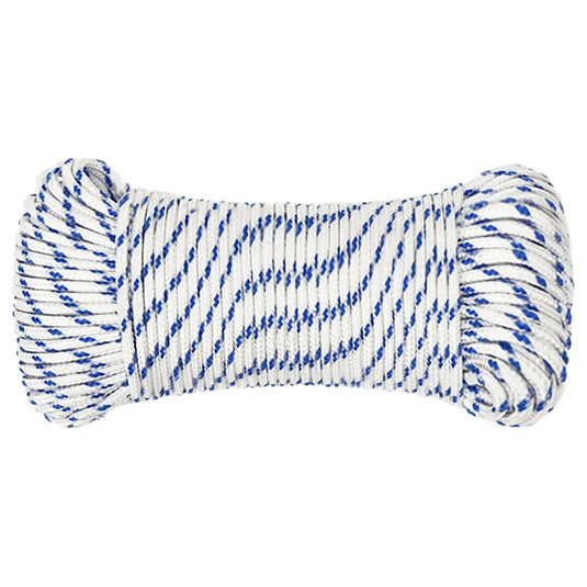 Vidaxl boot touw 4 mm 25 m polypropyleen wit
