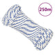 Vidaxl boot touw 4 mm 250 m polypropyleen wit