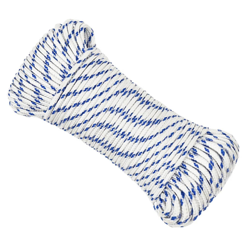 Afbeelding laden in galerijviewer, Vidaxl boot touw 4 mm 250 m polypropyleen wit
