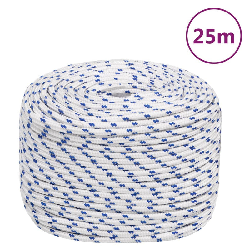 Afbeelding laden in galerijviewer, Vidaxl boot touw 6 mm 25 m polypropyleen wit
