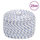 Vidaxl boot touw 6 mm 25 m polypropyleen wit