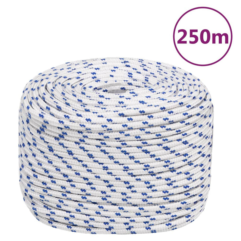 Afbeelding laden in galerijviewer, Vidaxl boot touw 6 mm 250 m polypropyleen wit
