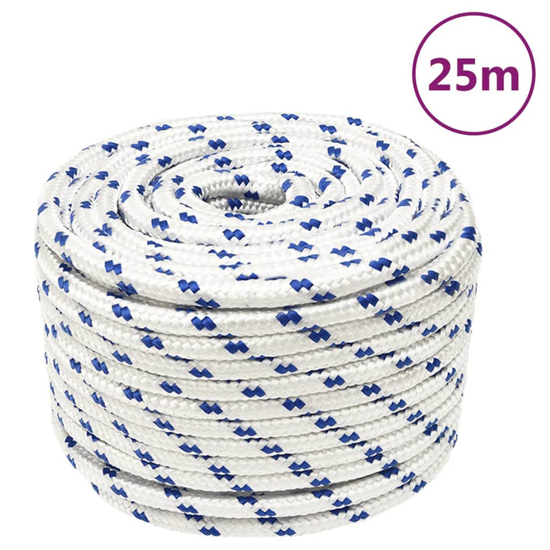 Afbeelding laden in galerijviewer, Vidaxl boot touw 14 mm 25 m polypropyleen wit

