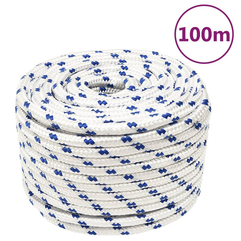 Afbeelding laden in galerijviewer, Vidaxl boot touw 14 mm 100 m polypropyleen wit
