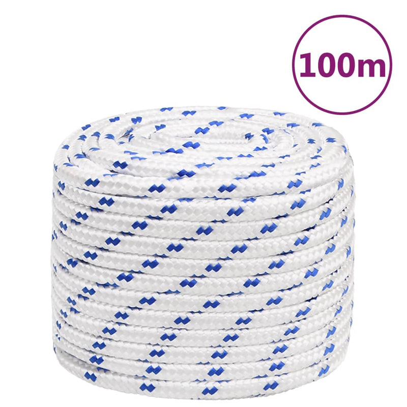 Afbeelding laden in galerijviewer, Vidaxl boot touw 16 mm 100 m polypropyleen wit
