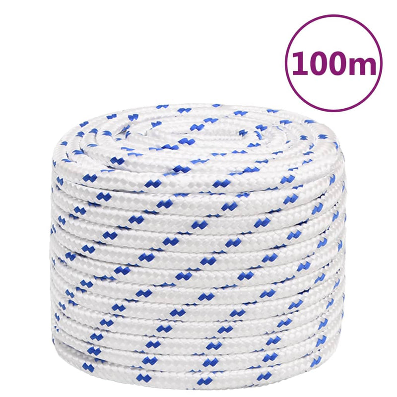 Afbeelding laden in galerijviewer, Vidaxl boot touw 18 mm 100 m polypropyleen wit
