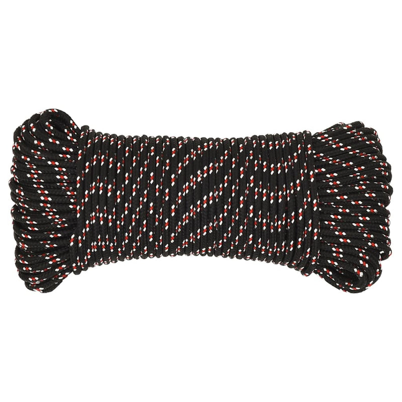 Afbeelding laden in galerijviewer, Vidaxl boot touw 4 mm 250 m polypropyleen zwart
