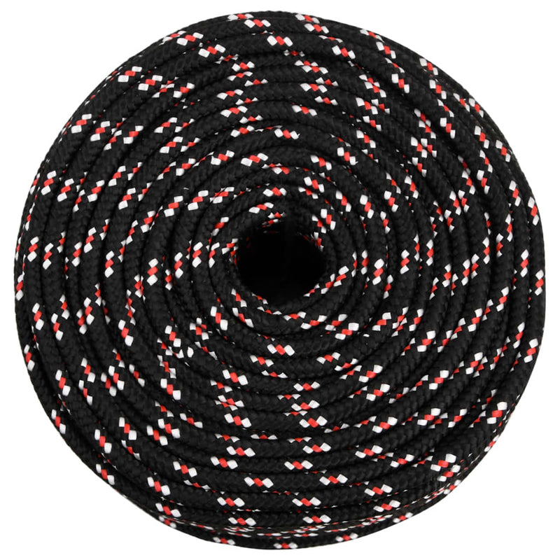 Afbeelding laden in galerijviewer, Vidaxl boot touw 6 mm 25 m polypropyleen zwart
