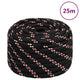 Vidaxl boot touw 20 mm 25 m polypropyleen zwart