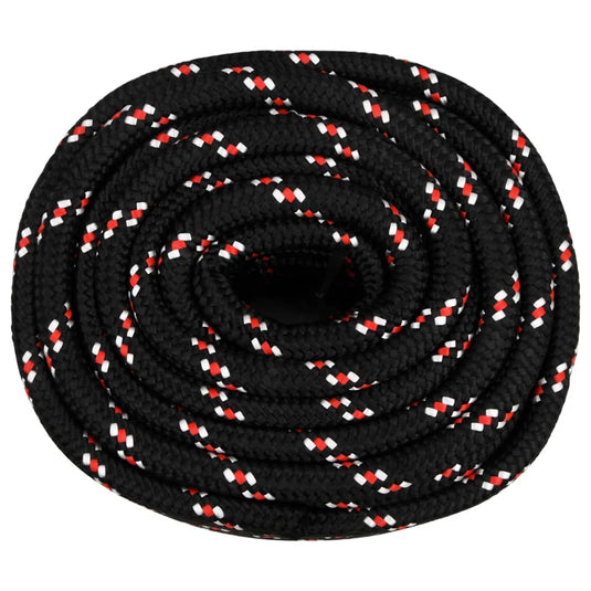 Vidaxl boottouw 20 mm 100 m polypropyleen zwart