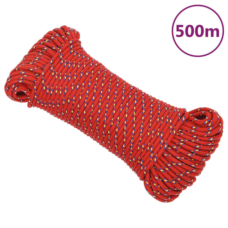 Afbeelding laden in galerijviewer, Vidaxl boottouw 3 mm 500 m polypropeen rood
