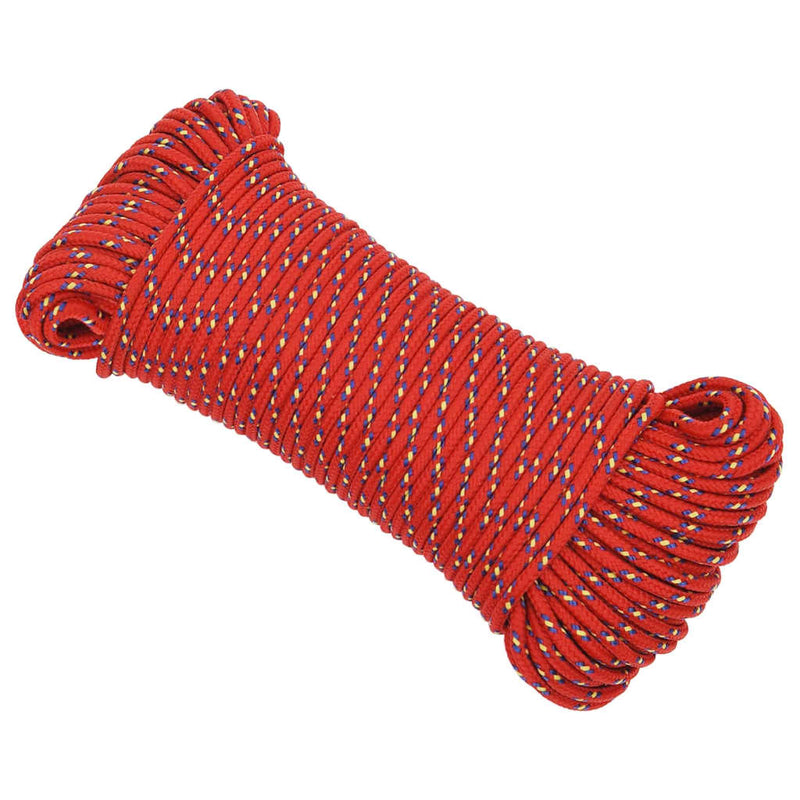 Afbeelding laden in galerijviewer, Vidaxl boottouw 5 mm 25 m polypropyleen rood
