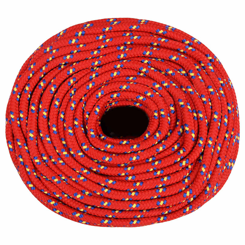 Afbeelding laden in galerijviewer, Vidaxl boottouw 6 mm 25 m polypropyleen rood
