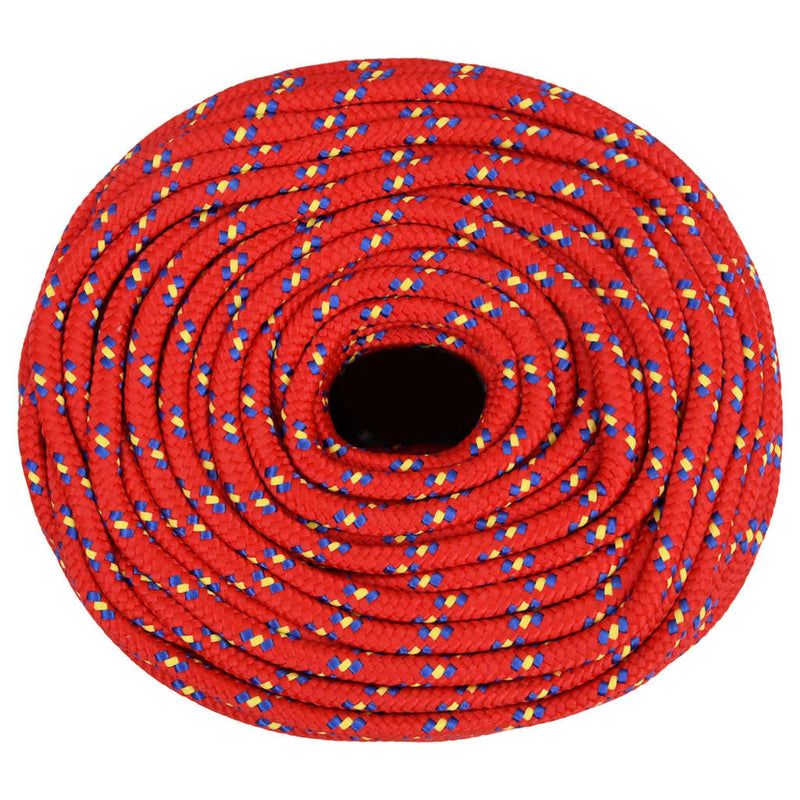 Afbeelding laden in galerijviewer, Vidaxl boottouw 6 mm 50 m polypropyleen rood
