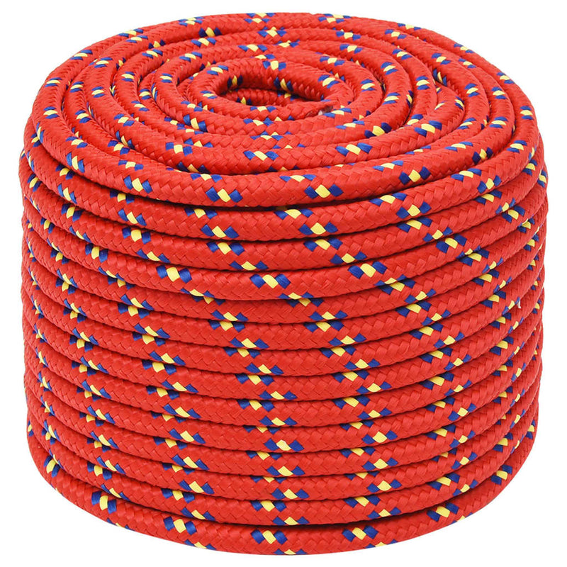 Afbeelding laden in galerijviewer, Vidaxl boottouw 12 mm 100 m polypropyleen rood
