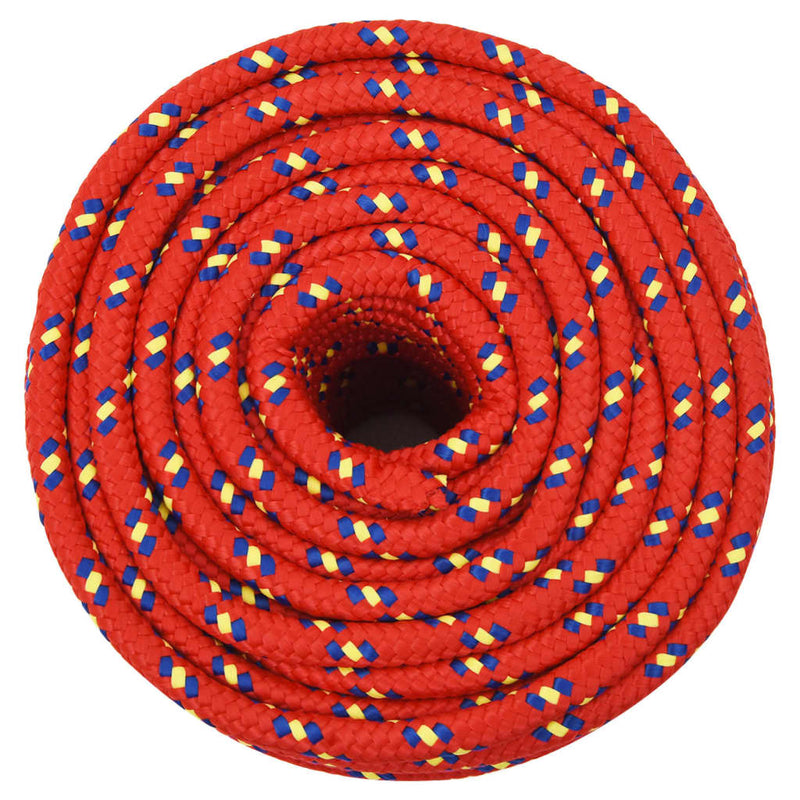 Afbeelding laden in galerijviewer, Vidaxl boottouw 12 mm 100 m polypropyleen rood

