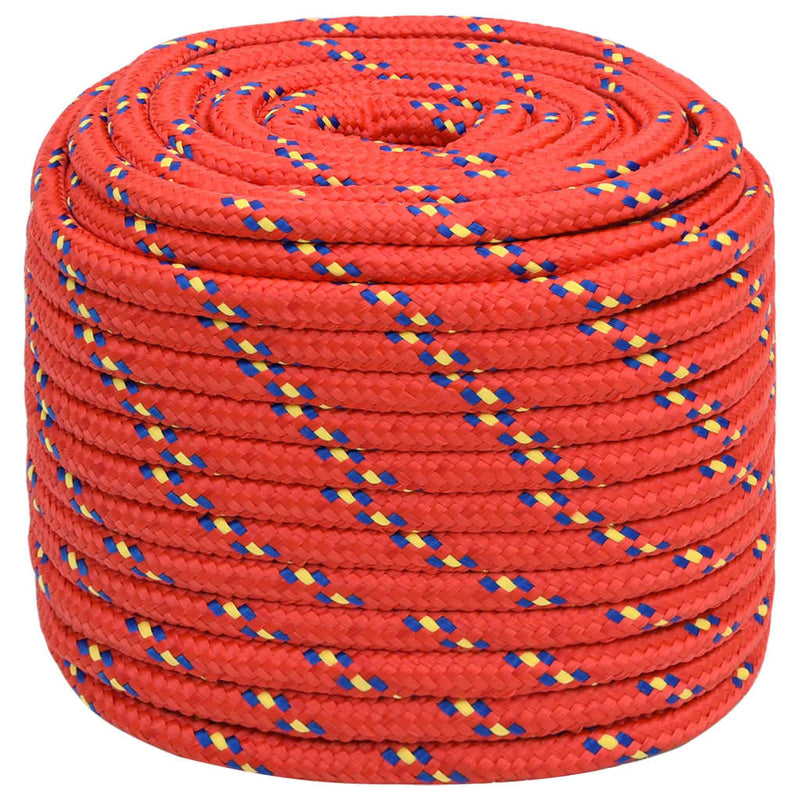 Afbeelding laden in galerijviewer, Vidaxl boottouw 16 mm 25 m polypropyleen rood
