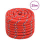 Vidaxl boottouw 20 mm 25 m polypropyleen rood