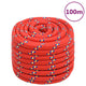 Vidaxl boottouw 20 mm 100 m polypropyleen rood